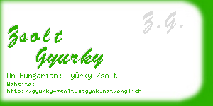 zsolt gyurky business card